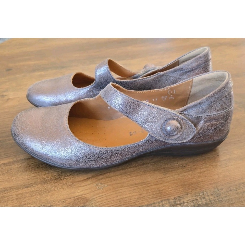Mephisto Odalys Mary Jane Leather Ballet Style Air Jet Flats US9.5 Taupe